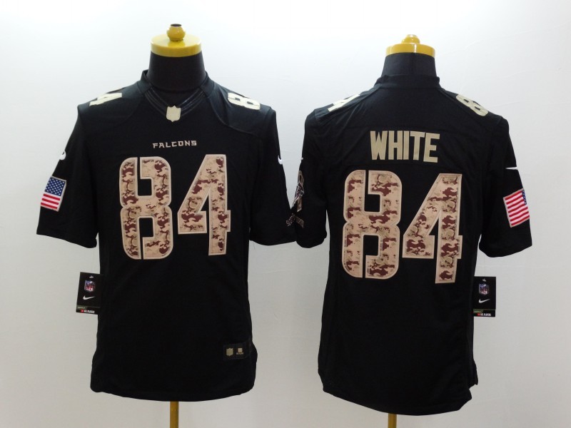 Men's Atlanta Falcons Roddy White #84 Black Jersey